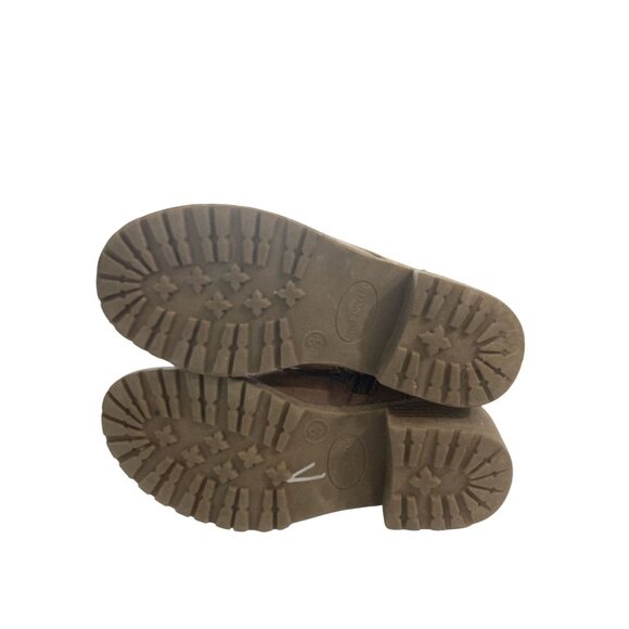 Steve Madden Big Girls size 3 Brown Faux Suede Fur Lining Ankle Boots  shoes - Picture 6 of 7